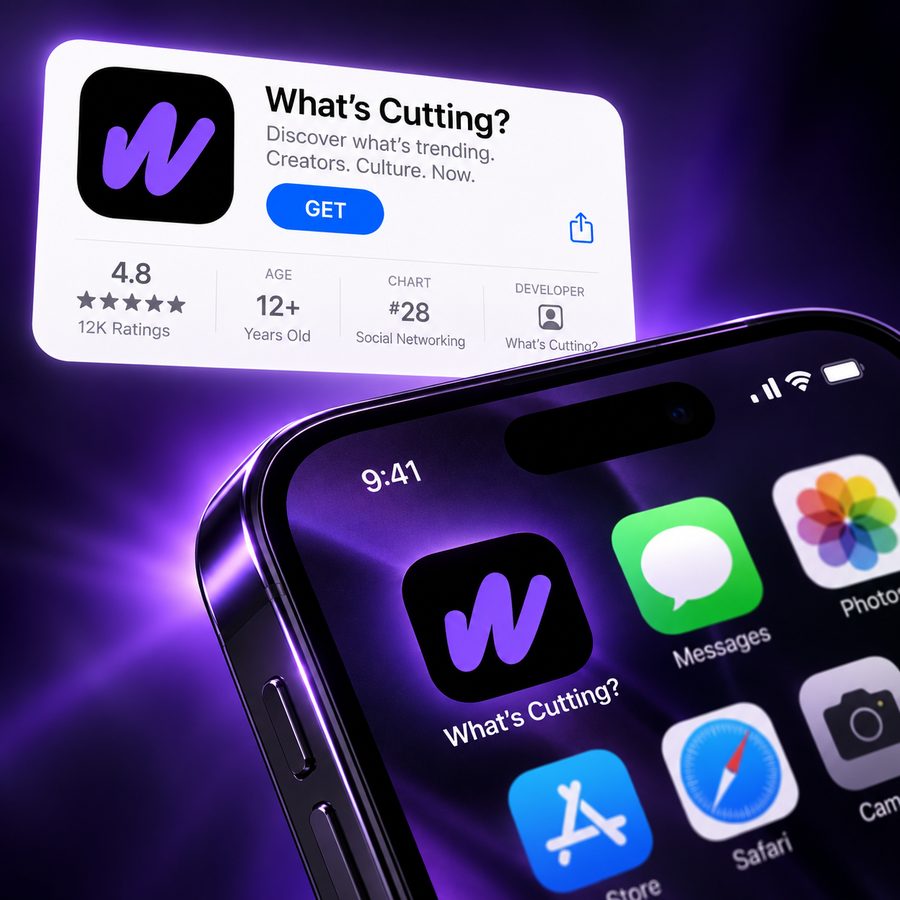 WhatsCutting on an iPhone home screen